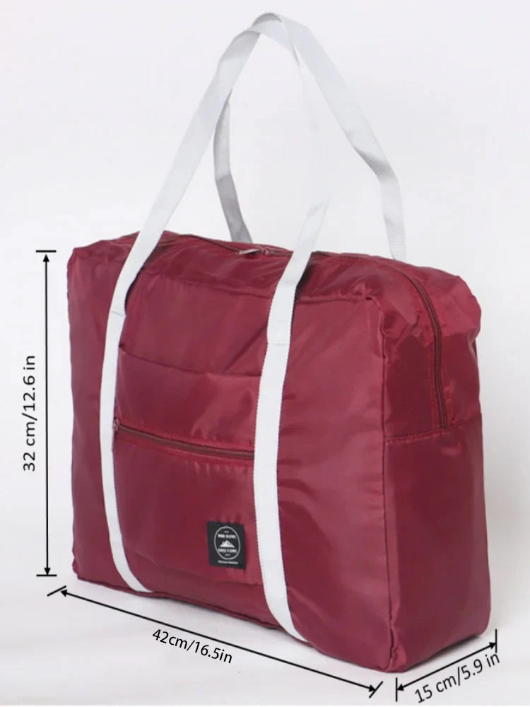 Portable Foldable Travel Duffle Bag Large Capacity Sports Gym Bag, Lightweight Carry On Luggage Duffle Bag Coach Bag Travel Bag