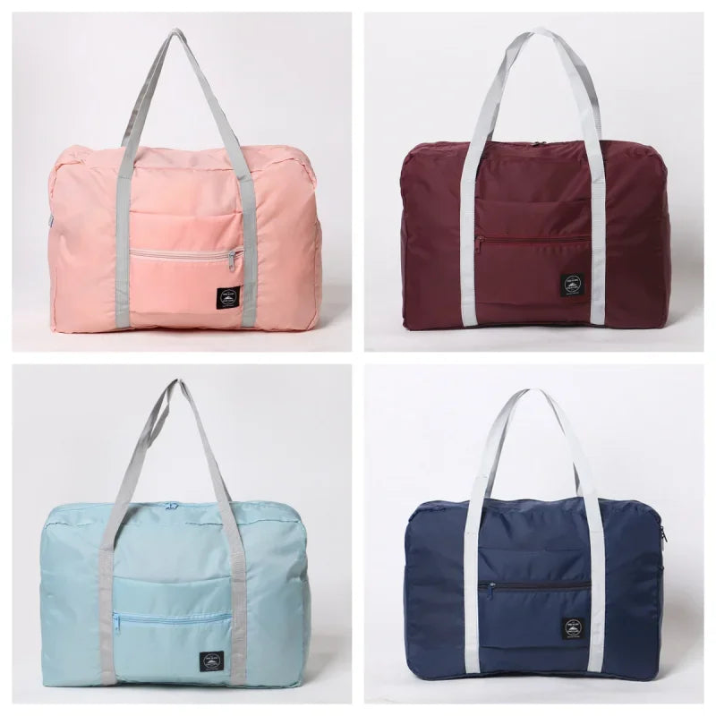 Portable Foldable Travel Duffle Bag Large Capacity Sports Gym Bag, Lightweight Carry On Luggage Duffle Bag Coach Bag Travel Bag