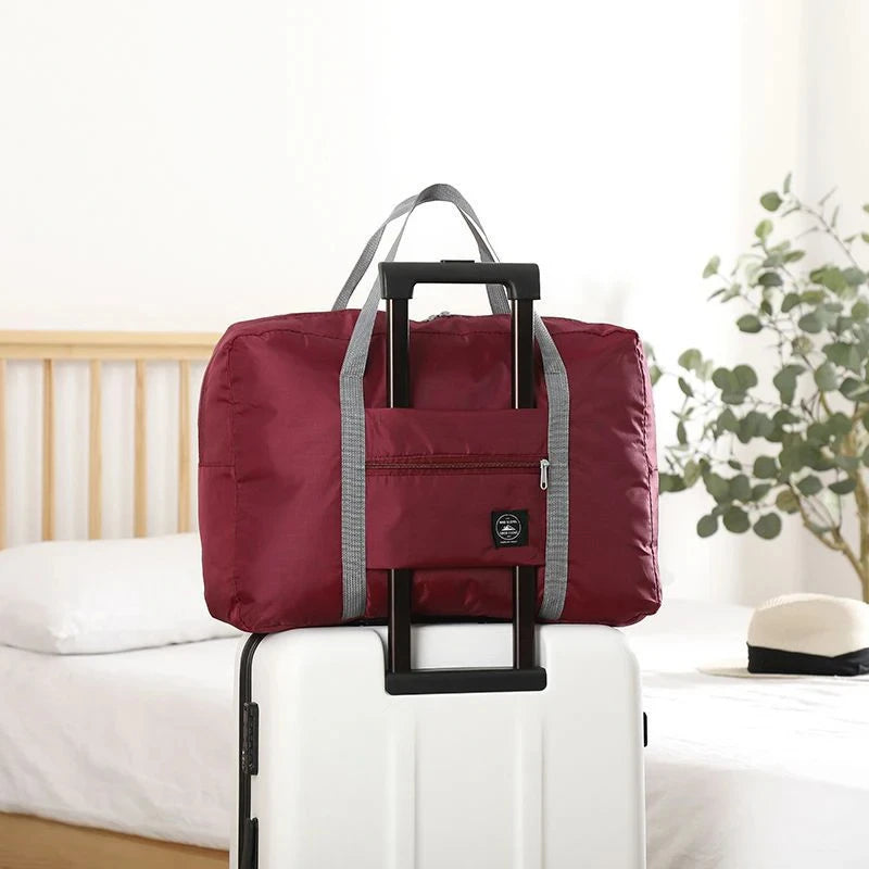 Portable Foldable Travel Duffle Bag Large Capacity Sports Gym Bag, Lightweight Carry On Luggage Duffle Bag Coach Bag Travel Bag