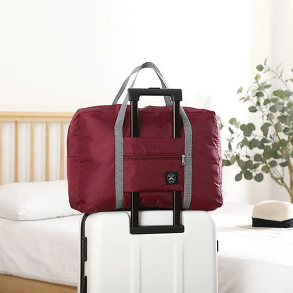 Portable Foldable Travel Duffle Bag Large Capacity Sports Gym Bag, Lightweight Carry On Luggage Duffle Bag Coach Bag Travel Bag